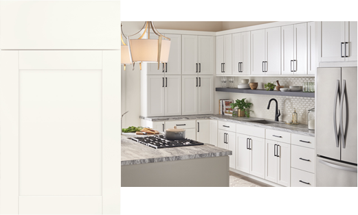 Kitchen white cabinets | Floor to Ceiling - Mitchell
